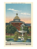 Union Station and Park, Augusta, Georgia Lámina giclée