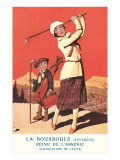 Lady Golfing at Health Spa Posters