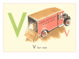 V is for Van Affiches