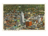 Aerial View of Ft. Wayne, Indiana Posters