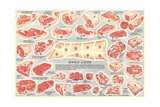 Cuts of Beef Chart Láminas Cuts of Beef Chart Láminas