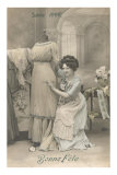 Bonne Fete, Sainte Anne, Dressmaker and Dummy Print