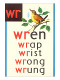 WR for Wren Affiches