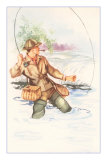Fisherman with Pipe, Illustration Photo