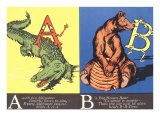 Alligator and Bear Poster
