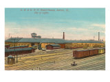 Roundhouses, Aurora, Illinois Lámina giclée Roundhouses, Aurora, Illinois Lámina giclée