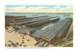 Steamship Terminal, Savannah, Georgia Posters