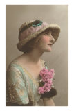 French Fashion, Mooney Woman in Hat Affiche