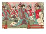 Japanese Woodblock, Women with Fans Giclee Print Japanese Woodblock, Women with Fans Giclee Print