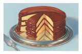 Yellow Cake with Chocolate Frosting, Three Layers Posters