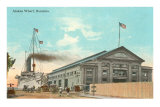 Alakea Wharf, Honolulu, Hawaii Posters