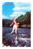 Lucky Girl! Fishing Póster Lucky Girl! Fishing Póster