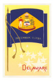 Bandera de Delaware Pósters Bandera de Delaware Pósters