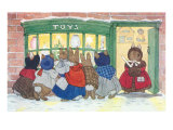 Bunnies at Toy Shop Lámina giclée