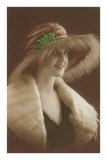 French Fashion, Woman in Fur and Hat Posters