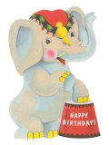 Happy Birthday, Toy Elephant Lámina giclée