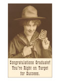 Congratulations Graduate, Cowgirl with Pistol Prints