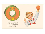 O is an Orange Print