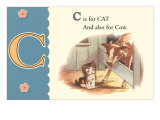 C is for Cat and also for Cow Posters