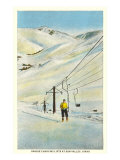 Telesilla en Sun Valley, Idaho Lámina giclée