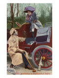 The Scenery is Beautiful Here, Couple in Car Prints