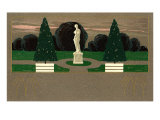 Deco park with Venus de Milo Lámina giclée Deco park with Venus de Milo Lámina giclée