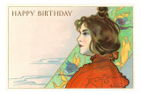 Joyeux anniversaire, Art nouveau Affiches