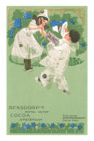 Bensdorp's Cocoa Advertisement with Young Harlequins Pôsters