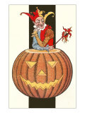 Jack O'Lantern with Joker Lámina giclée Jack O'Lantern with Joker Lámina giclée