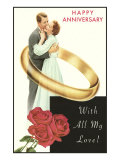 Happy Anniversary, Couple in Wedding Band Photo