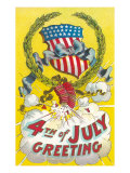 Fourth of July, Firecrackers Lámina giclée Fourth of July, Firecrackers Lámina giclée