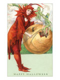 Devil Girl and Imps Giclée-tryk Devil Girl and Imps Giclée-tryk