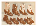 Children's Boots and Shoes Print