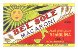 Bel Sole Macaroni Label Masterprint Bel Sole Macaroni Label Masterprint