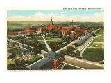 Aerial View of Georgia Tech, Atlanta Lámina giclée Aerial View of Georgia Tech, Atlanta Lámina giclée