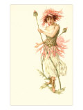 Girl Dressed as Thistle Pósters