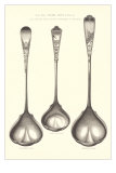Silverware Patterns for Ladles Posters