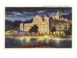 Night, Royal Hawaiian Hotel, Honolulu Posters