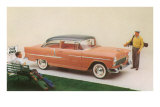 Golfer with Fifties Car Posters