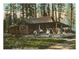Log Cabin, Hayden Lake, Idaho Póster Log Cabin, Hayden Lake, Idaho Póster