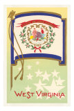 Flag of West Virginia Pósters Flag of West Virginia Pósters
