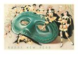Harlequins with Giant Mask Lámina giclée Harlequins with Giant Mask Lámina giclée