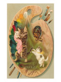 Cats on Palette Posters