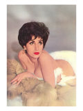 Woman Amid Furs Prints