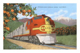 Streamlining through California, Oranges Prints