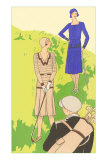 Flappers golfing Prints