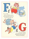 F is for Fish, G is for Games Lámina giclée