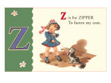 Z is for Zipper Lámina giclée Z is for Zipper Lámina giclée