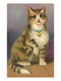 Tabby with Bell Impressão giclée Tabby with Bell Impressão giclée