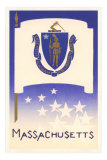 Flag of Massachusetts Prints
